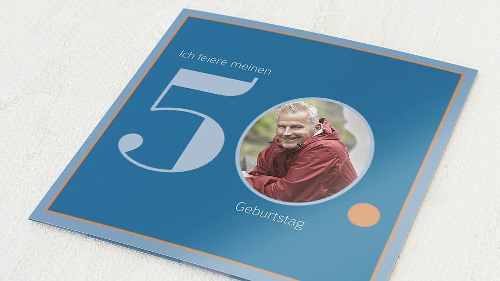 Geburtstagseinladungen Geometrisch Detail