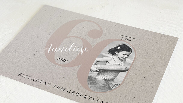 Geburtstagseinladungen My Time 60 Detail