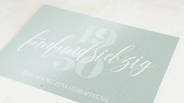 Geburtstagseinladungen Wundervolle Jahre 75 Detail