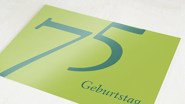 Geburtstagseinladungen Wundervolle Jahre 75 Detail