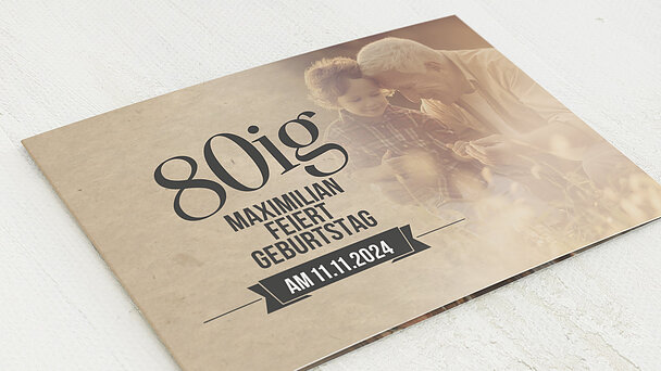 Geburtstagseinladungen (NOT USED) - Retrofeier 80