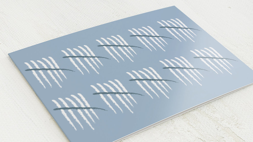 Geburtstagseinladungen Strichliste 60 Detail