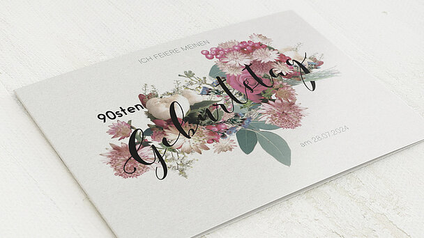 Einladungskarten 90 Geburtstag Selbst Gestalten