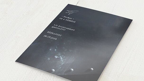 Geburtstagseinladungen Stadionticket Detail