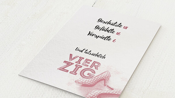 Einladungskarten 40 Geburtstag Selbst Gestalten