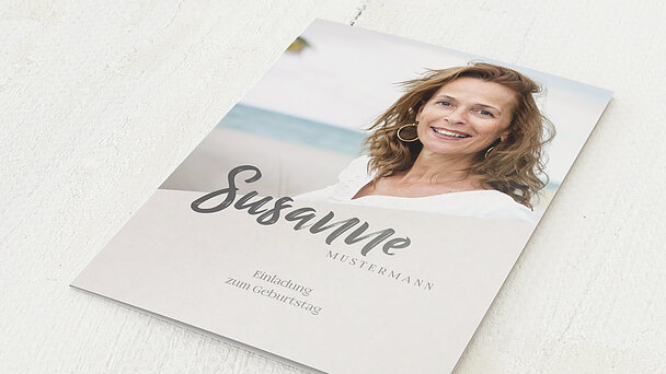 Geburtstagseinladungen 50er Zone Detail