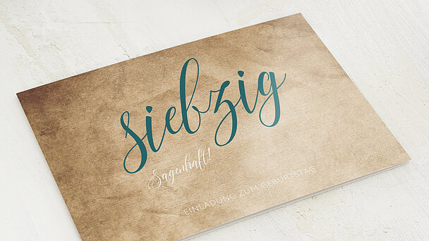 Einladungskarten 70 Geburtstag Selbst Gestalten