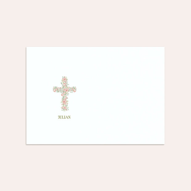 Umschlag mit Design Taufe - Floraler Segen