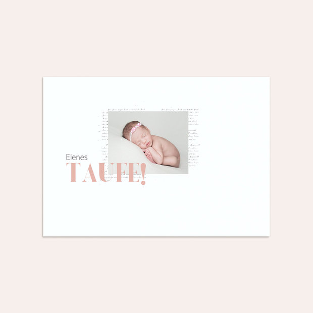 Umschlag mit Design Taufe - Serenity