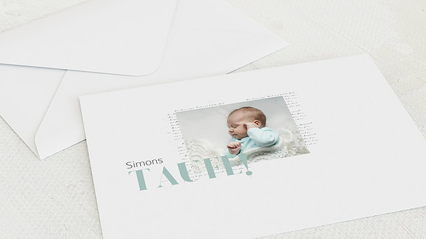 Umschlag mit Design Taufe - Serenity