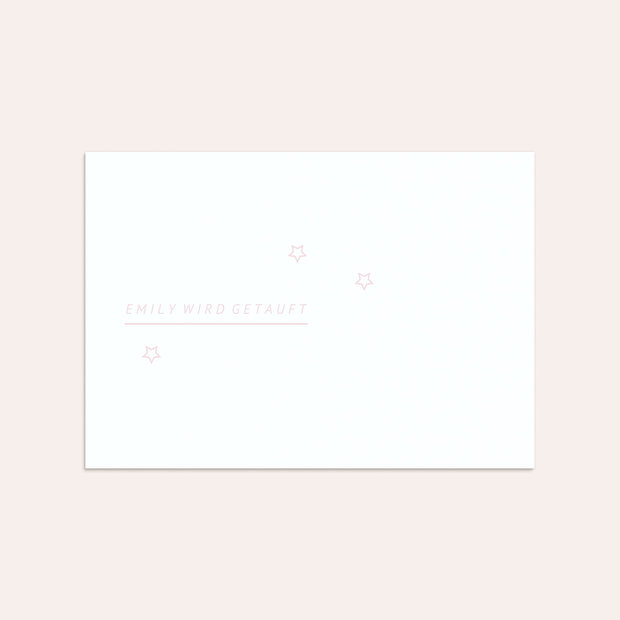 Umschlag mit Design Taufe - Lucky star