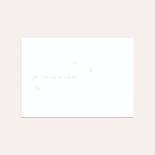 Umschlag mit Design Taufe - Lucky star