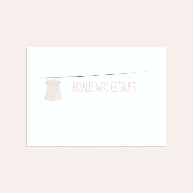 Umschlag mit Design Taufe - Strampler