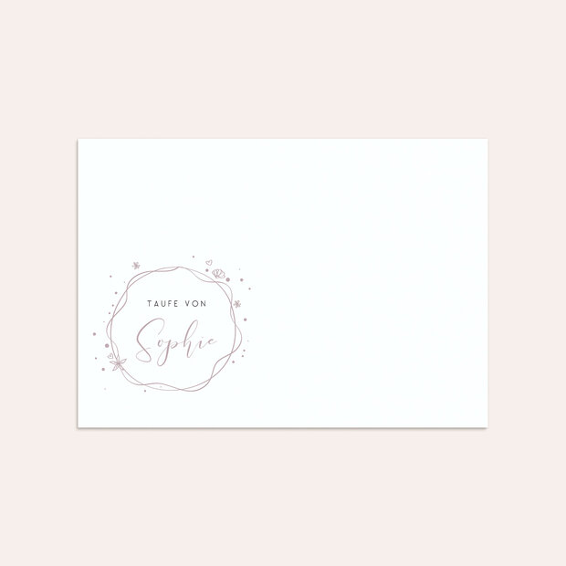 Umschlag mit Design Taufe - Minimal Foil