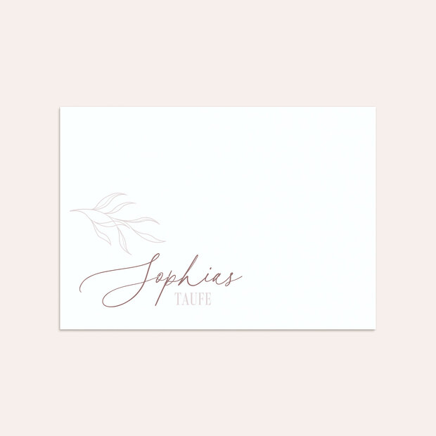 Umschlag mit Design Taufe - Sanftes Licht