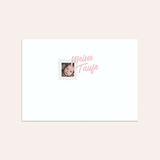 Umschlag mit Design Taufe - Herzensfreude