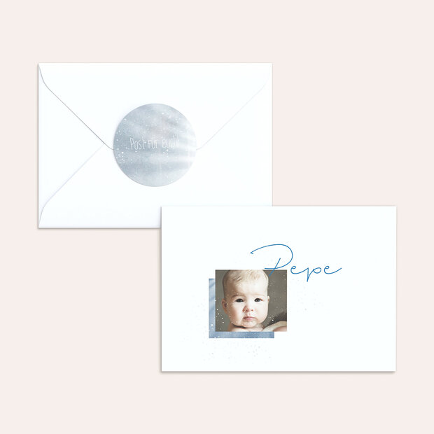 Umschlag mit Design Taufe - Milky Way Baby