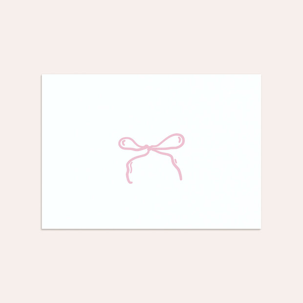 Umschlag mit Design Taufe - Süßes Schleifchen