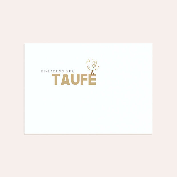 Umschlag mit Design Taufe - Birdy Baby