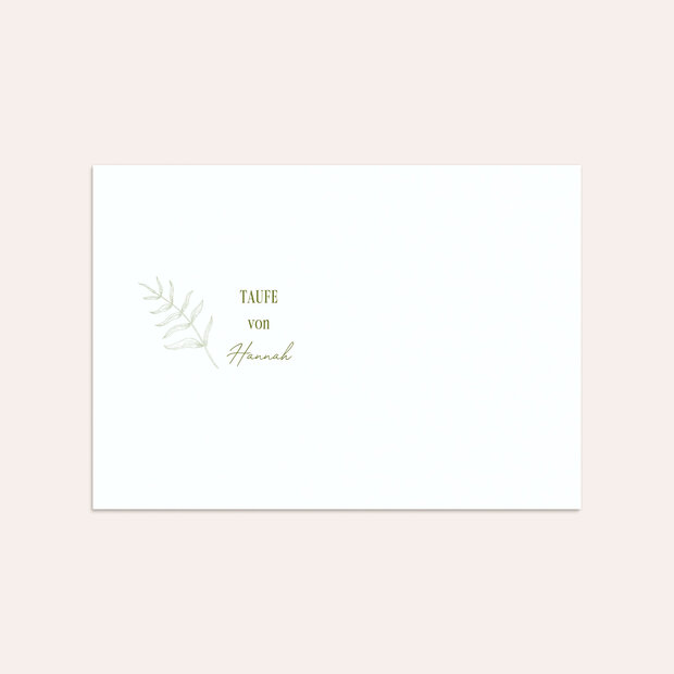 Umschlag mit Design Taufe - Sanftes Willkommen