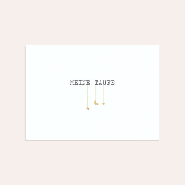 Umschlag mit Design Taufe - Kleiner Stern