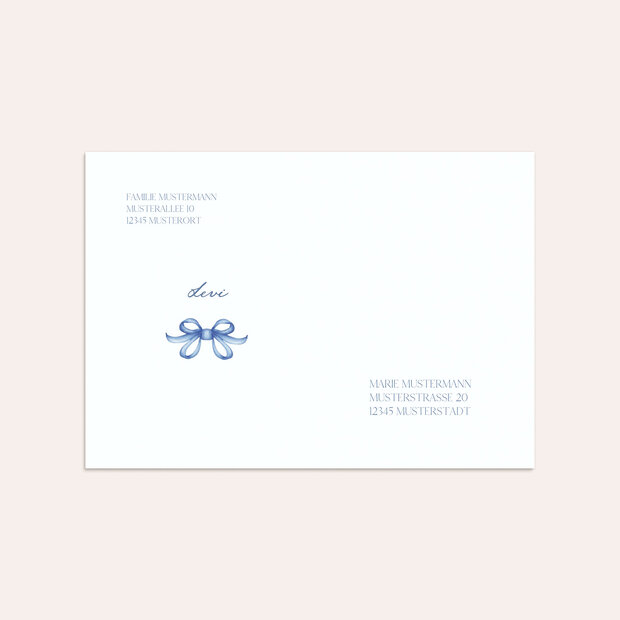 Umschlag mit Design Taufe - Bonjour, kleines Wunder