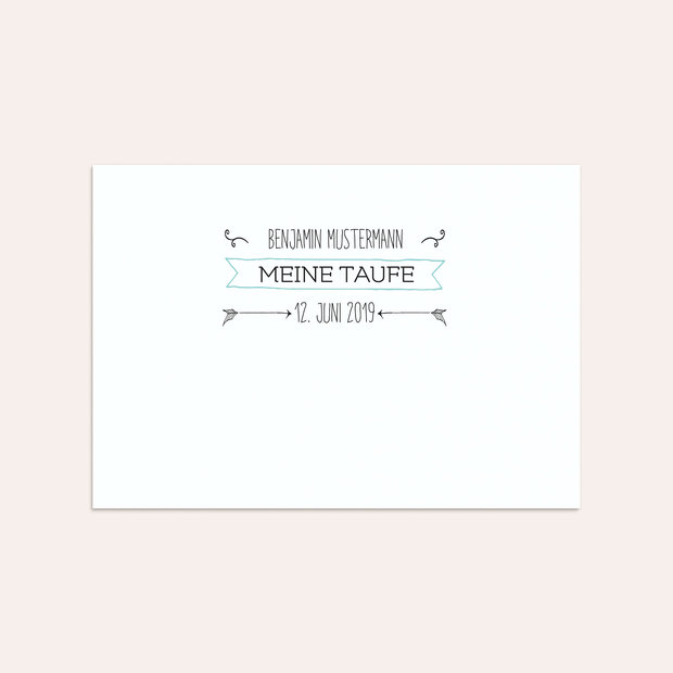 Umschlag mit Design Taufe - Babyboom