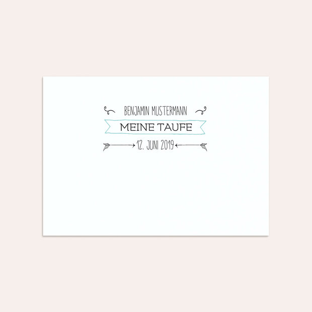 Umschlag mit Design Taufe - Babyboom