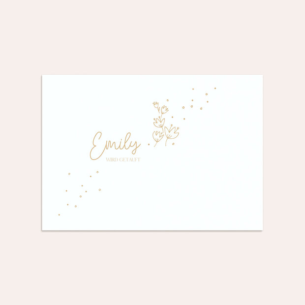 Umschlag mit Design Taufe - Kleine Sprenkel