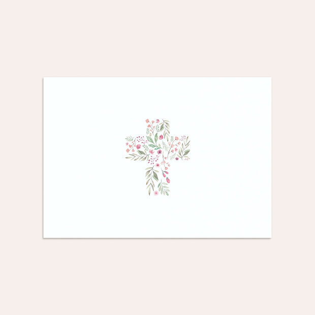 Umschlag mit Design Taufe - Pink Buds