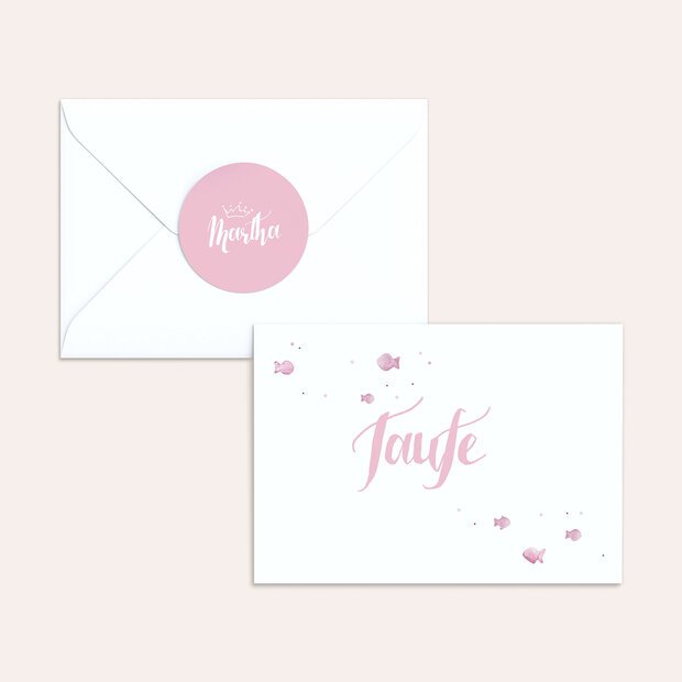 Umschlag mit Design Taufe - Symbolhaft