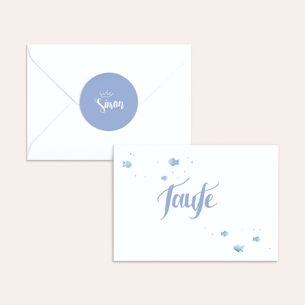 Umschlag mit Design Taufe - Symbolhaft