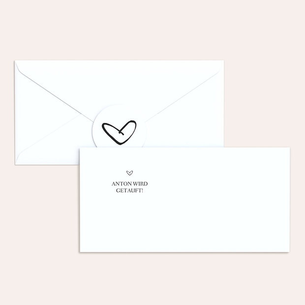 Umschlag mit Design Taufe - Kleiner Schatz