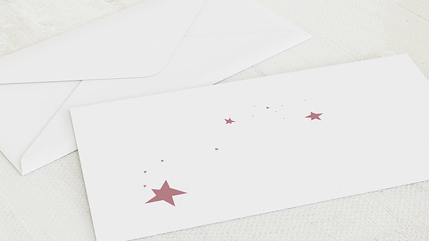 Umschlag mit Design Taufe - Baby Star