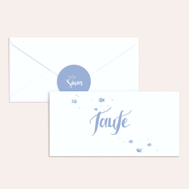 Umschlag mit Design Taufe - Symbolhaft