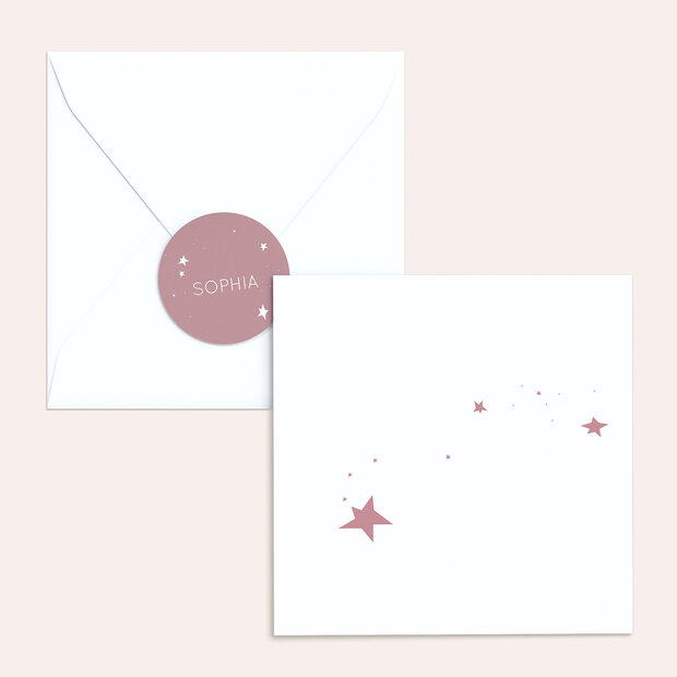 Umschlag mit Design Taufe - Baby Star