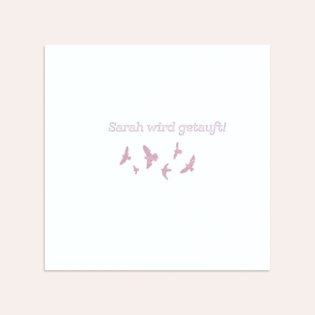 Umschlag mit Design Taufe - Erster Gruß