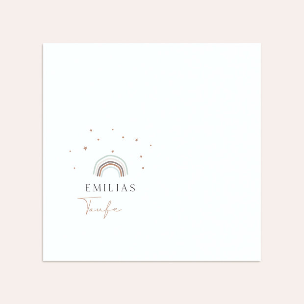 Umschlag mit Design Taufe - Small steps
