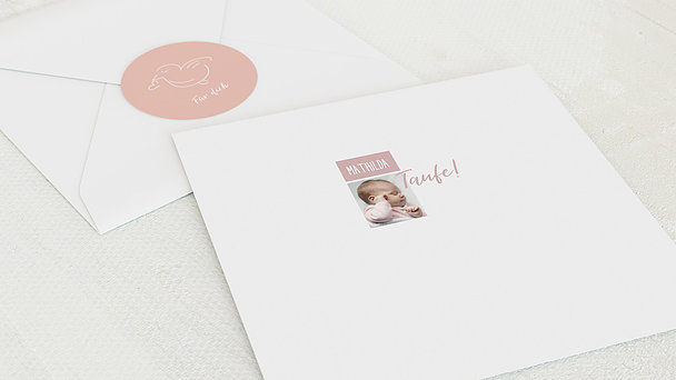 Umschlag mit Design Taufe - Tiny big love