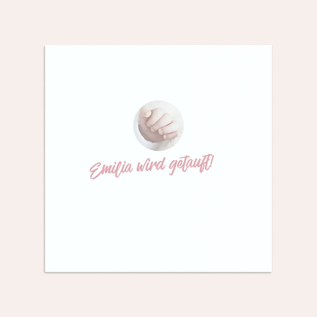 Umschlag mit Design Taufe - Bilderspiel