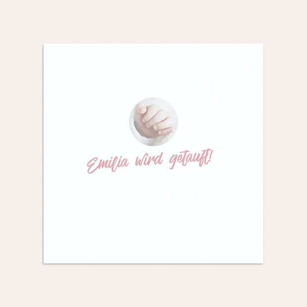 Umschlag mit Design Taufe - Bilderspiel