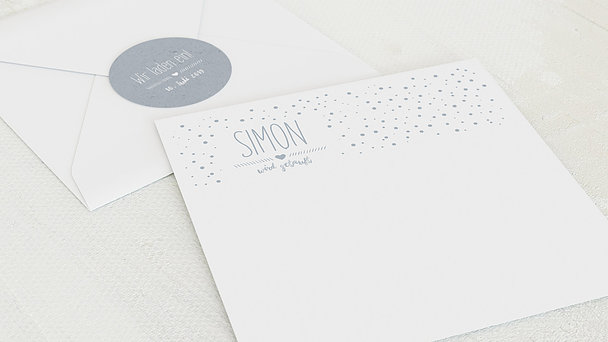 Umschlag mit Design Taufe - Mit Liebe