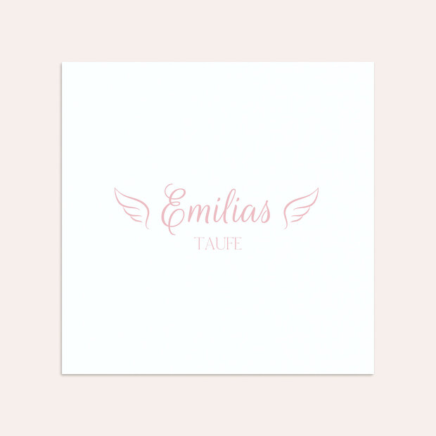 Umschlag mit Design Taufe - Peaceful Wings