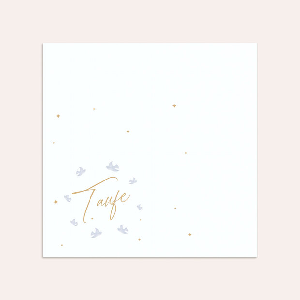 Umschlag mit Design Taufe - Segenstaube