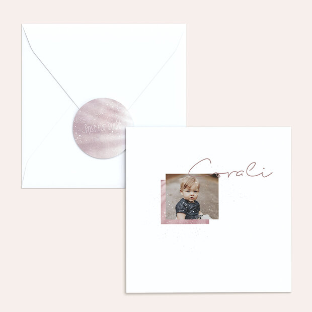 Umschlag mit Design Taufe - Milky Way Baby