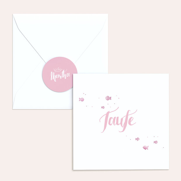 Umschlag mit Design Taufe - Symbolhaft