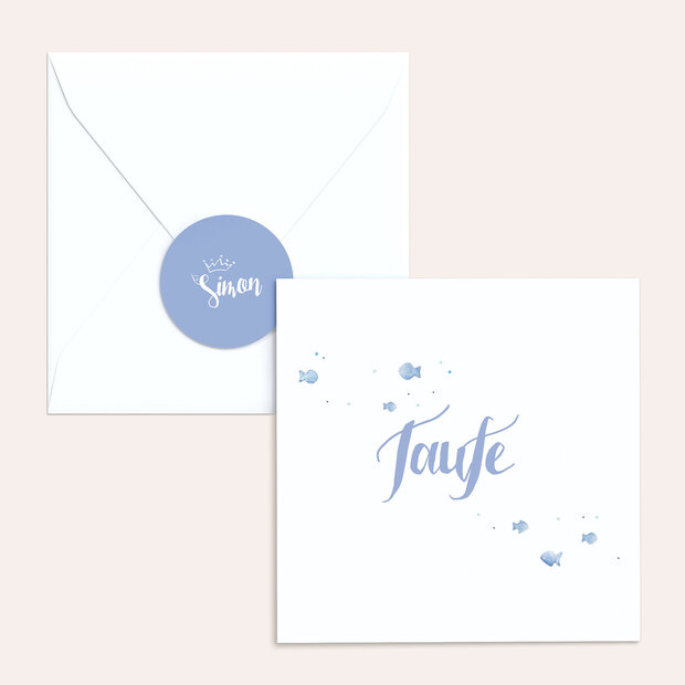 Umschlag mit Design Taufe - Symbolhaft