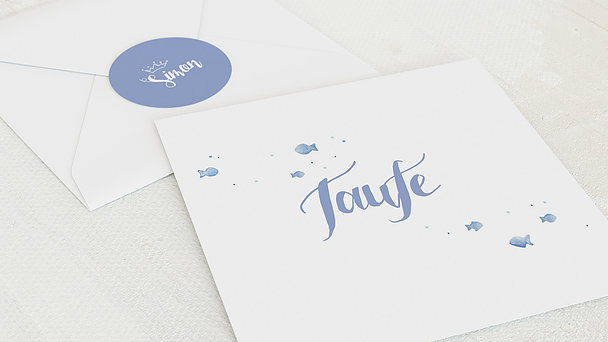 Umschlag mit Design Taufe - Symbolhaft