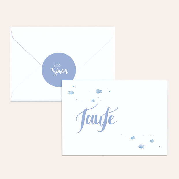 Umschlag mit Design Taufe - Symbolhaft