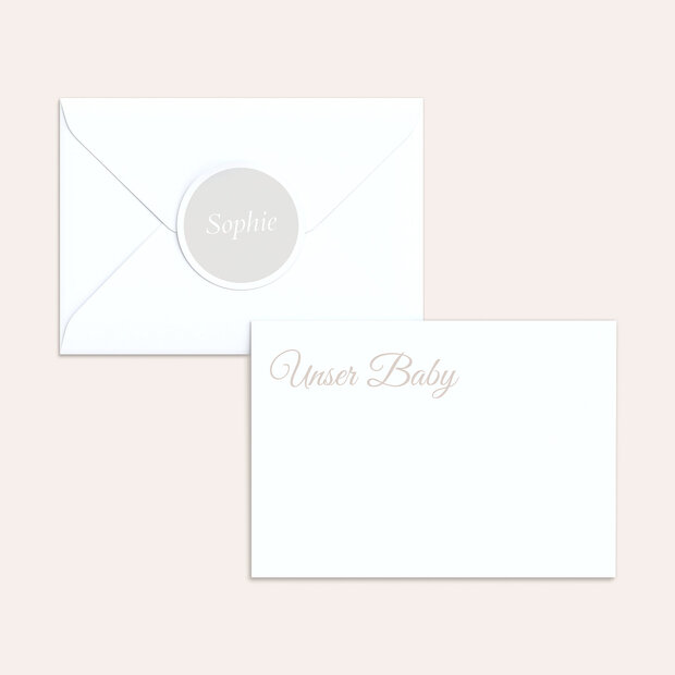 Umschlag mit Design  Baby - Babycollage
